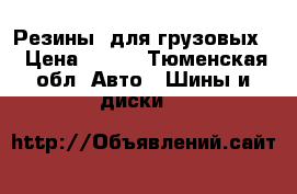 Резины (для грузовых) › Цена ­ 800 - Тюменская обл. Авто » Шины и диски   